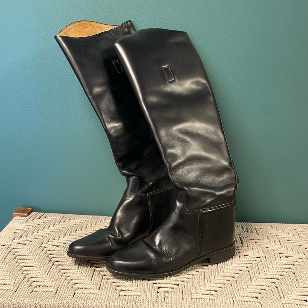 Leather Knee-High Boots